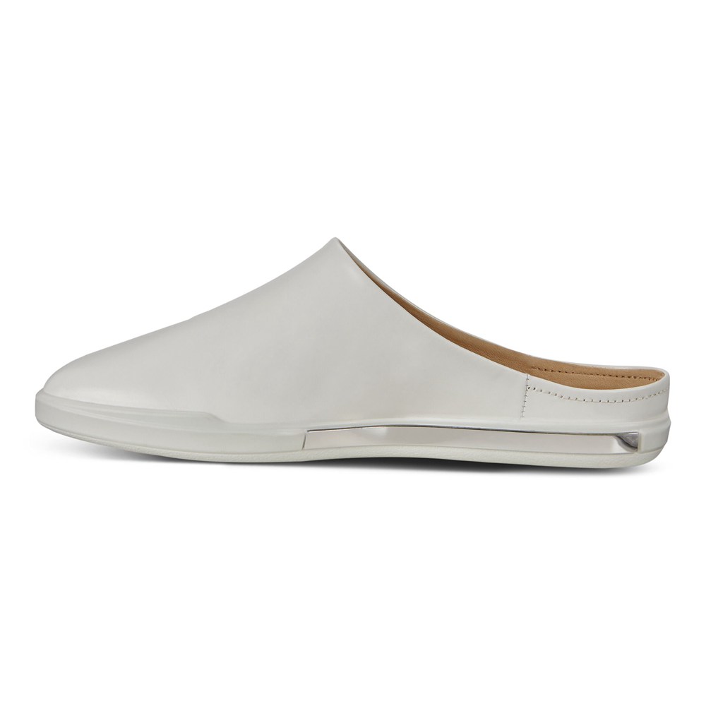 ECCO Womens Ballerinas White - Simpil Ii Mules - EKL-487963